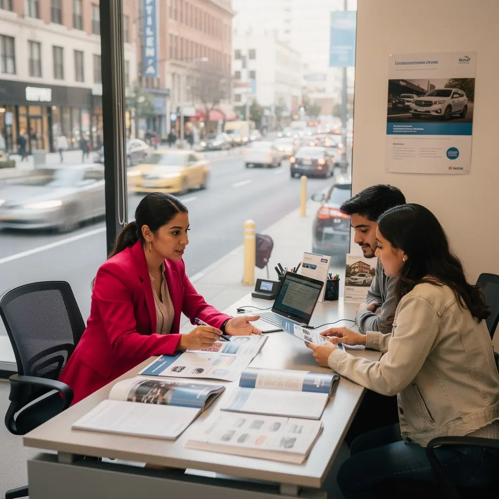Zespół ekspertów ubezpieczeniowych w trakcie spotkania
