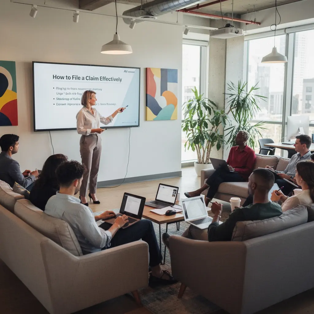 Obraz przedstawiający spotkanie z doradcą ubezpieczeniowym